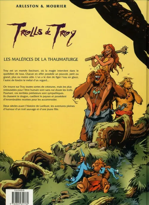 Verso de l'album Trolls de Troy Tome 5 Les maléfices de la Thaumaturge