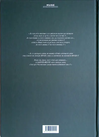 Verso de l'album Victor Hugo et l'affaire des filles de Loth Tome 1 Le sel de Sodome