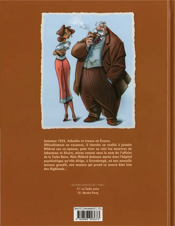 Verso de l'album Vieille Bruyère et Bas de Soie Tome 2 Murder Party