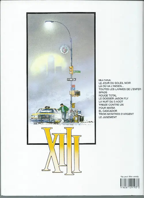 Verso de l'album XIII Tome 10 El cascador