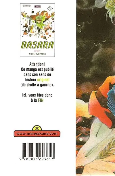 Verso de l'album Basara 4