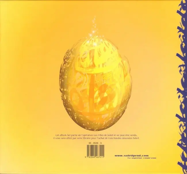 Verso de l'album Les Filles de Soleil N° 11