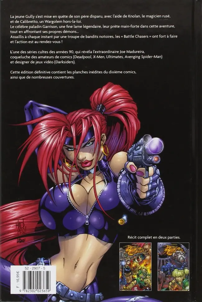 Verso de l'album Battle Chasers Soleil Tome 2