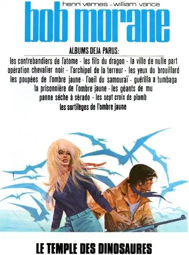 Verso de l'album Bob Morane Tome 24 Le temple des dinosaures