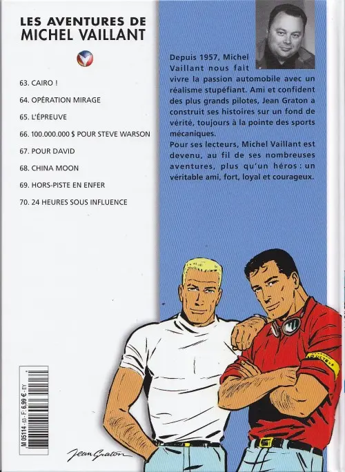 Verso de l'album Michel Vaillant La Collection Tome 63 Cairo !