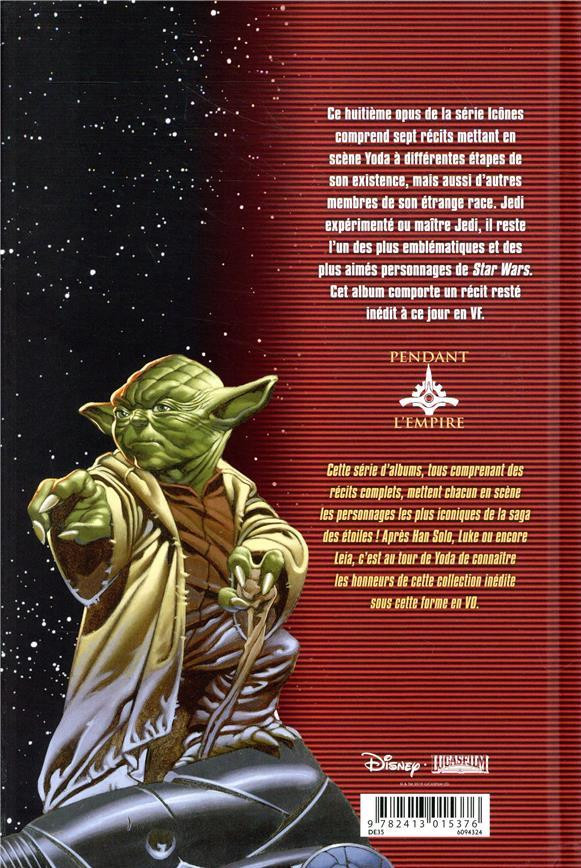 Verso de l'album Star Wars - Icones Tome 8 Yoda