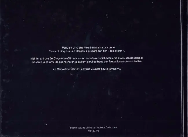 Verso de l'album Valérian Les extras de Mézières Tome 2