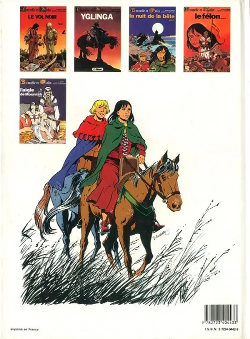 Verso de l'album Brunelle et Colin Tome 5 L'aigle de Mounrah