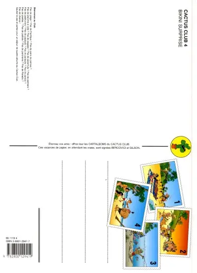 Verso de l'album Cactus Club Tome 4 Bikini surprise