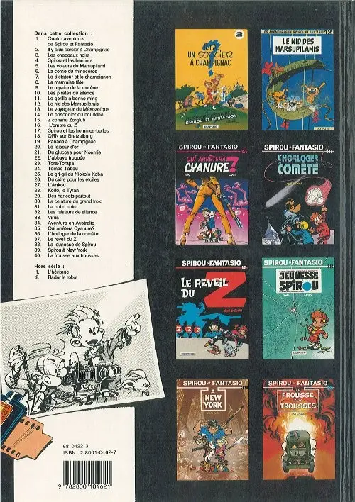 Verso de l'album Spirou et Fantasio Tome 26 Du cidre pour les étoiles