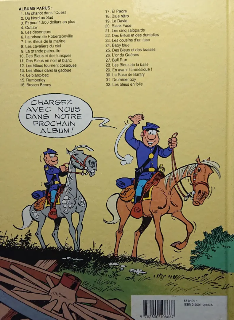 Verso de l'album Les Tuniques Bleues Tome 9 La grande patrouille