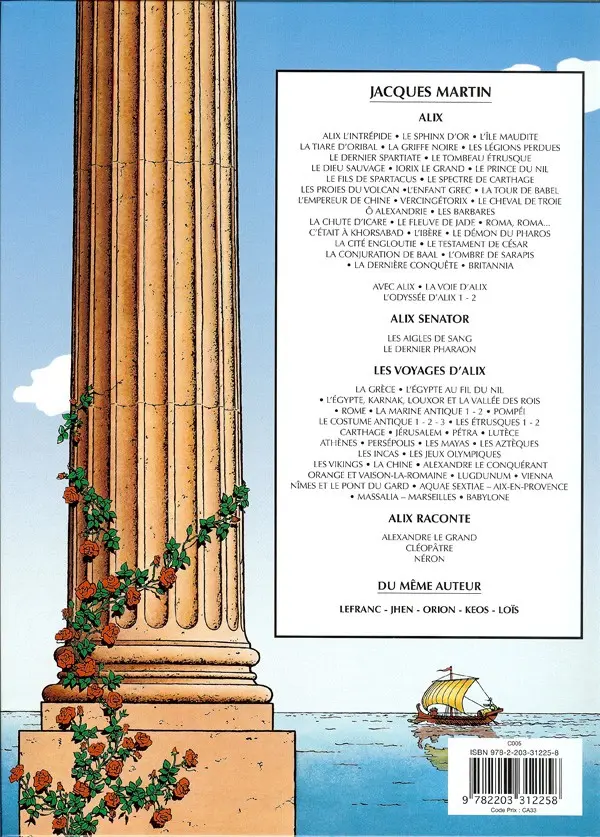 Verso de l'album Alix Tome 25 C'était à Khorsabad
