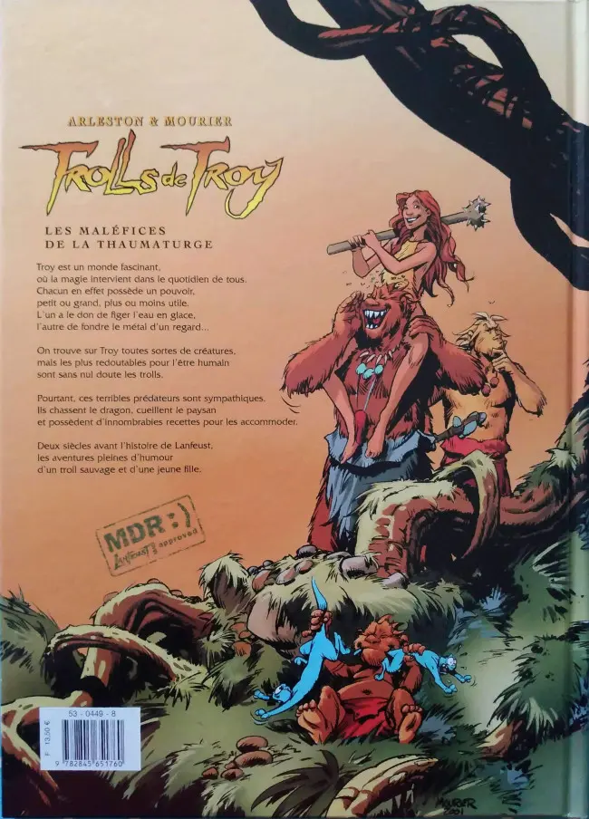 Verso de l'album Trolls de Troy Tome 5 Les maléfices de la Thaumaturge