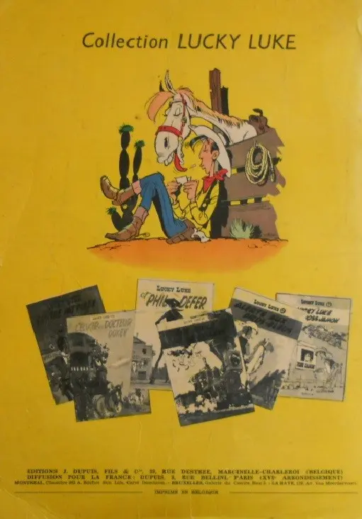 Verso de l'album Lucky Luke Tome 12 Les cousins Dalton