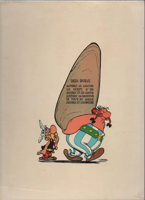 Verso de l'album Astérix Tome 7 Le combat des chefs