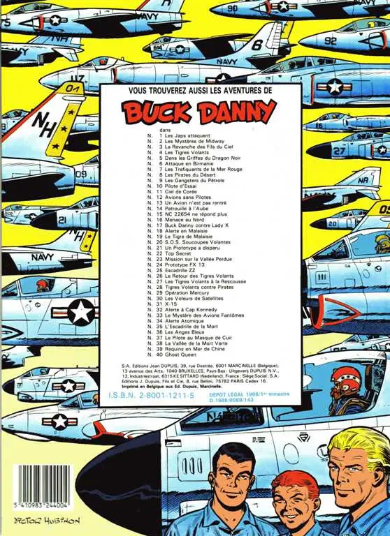 Verso de l'album Buck Danny Tome 15 NC-22654 ne répond plus