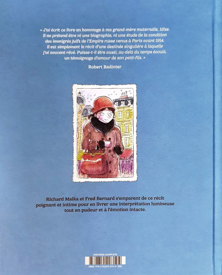 Verso de l'album Idiss