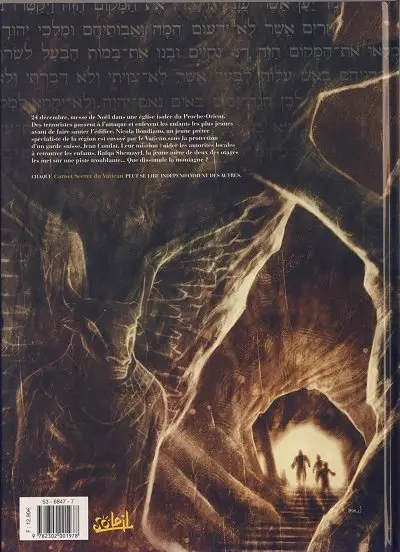 Verso de l'album Les Carnets secrets du Vatican Tome 3 Sous la montagne