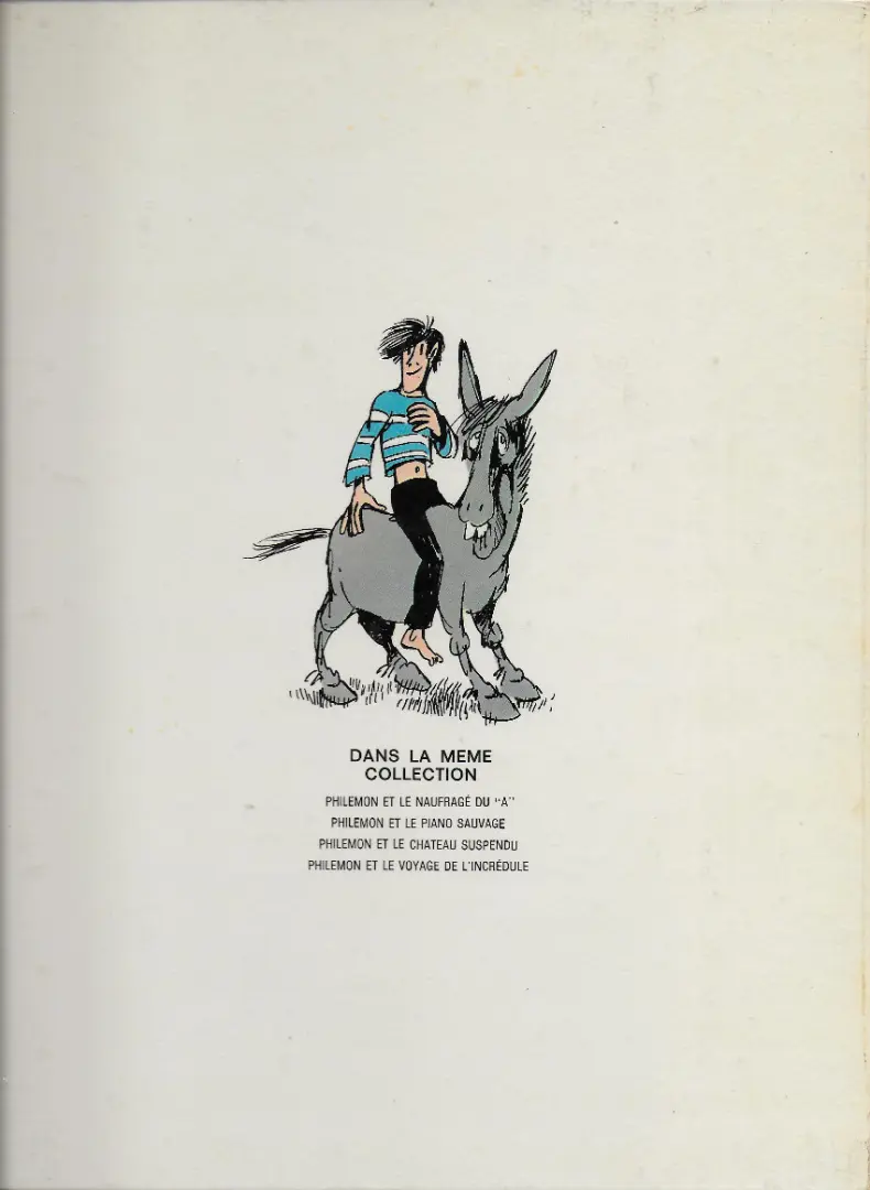Verso de l'album Philémon Tome 2 Philémon et le piano sauvage