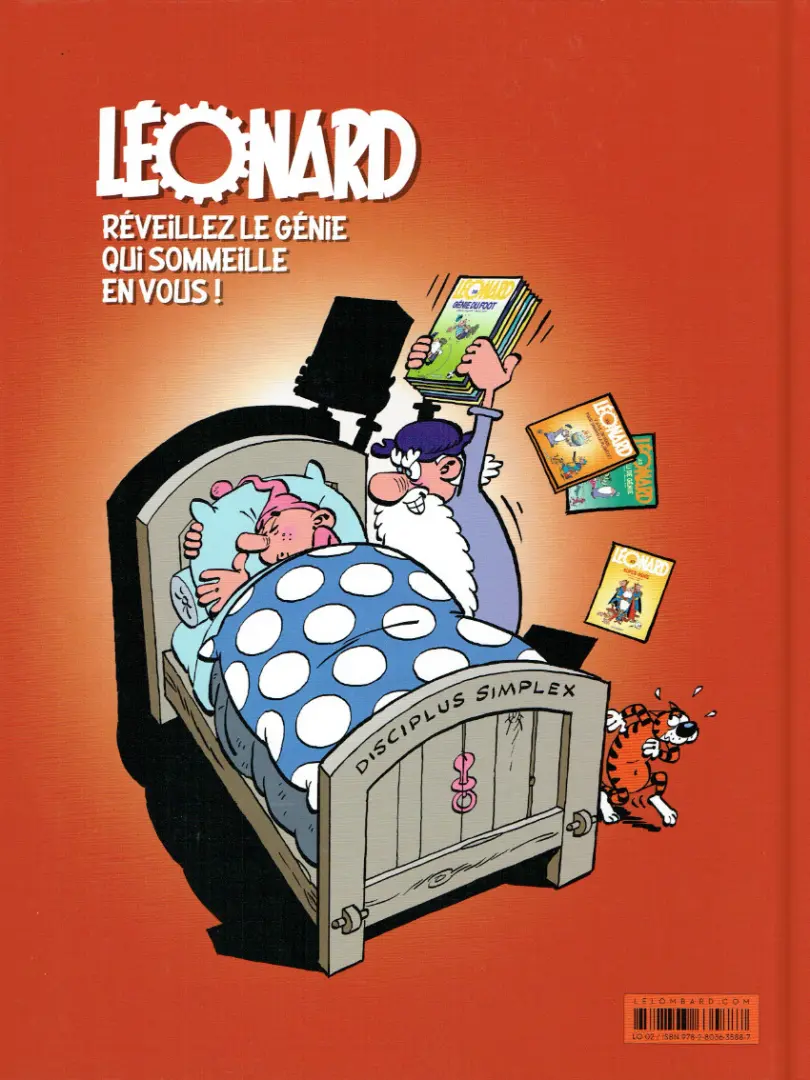 Verso de l'album Léonard Tome 46 Le génie crève l'écran