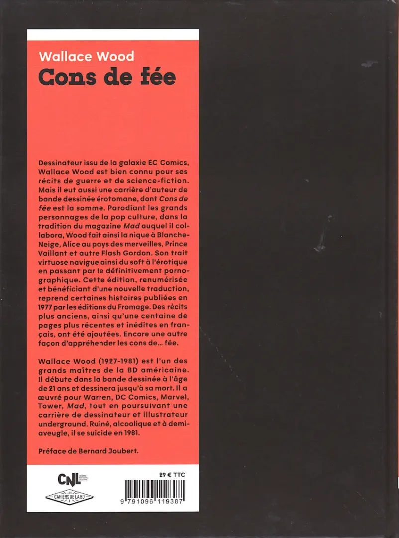 Verso de l'album Cons de Fée