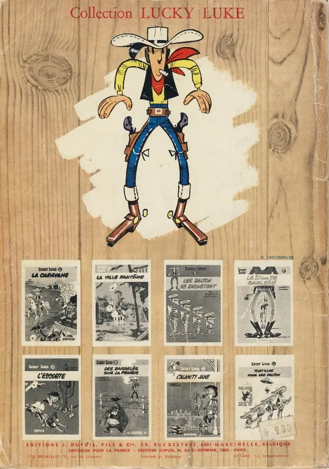 Verso de l'album Lucky Luke Tome 23 Les Dalton courent toujours