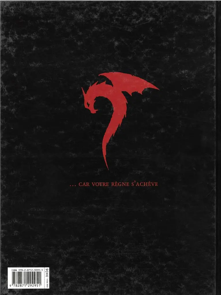 Verso de l'album Rapaces II