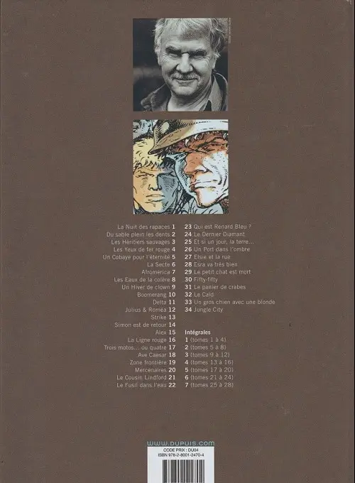 Verso de l'album Jeremiah Tome 20 Mercenaires