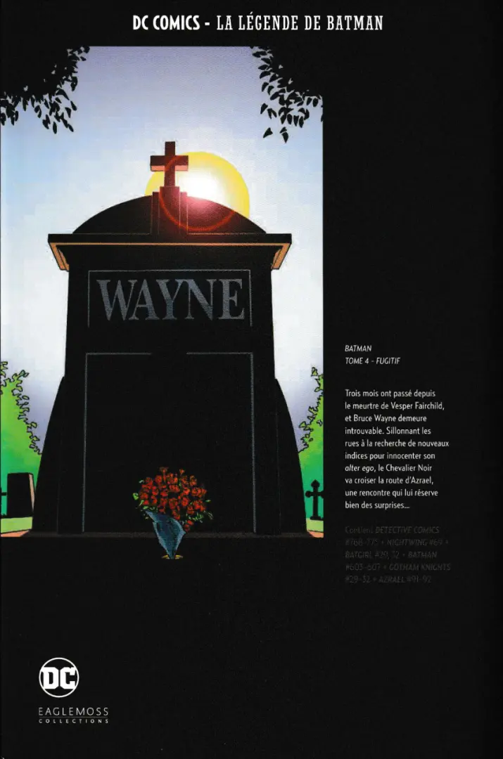 Verso de l'album DC Comics - La Légende de Batman Hors-série Premium Volume 4 Batman - Tome 4 - Fugitif