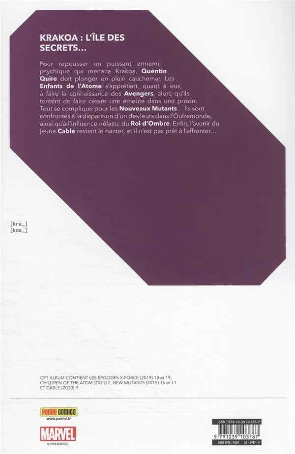 Verso de l'album Reign of X Volume 7