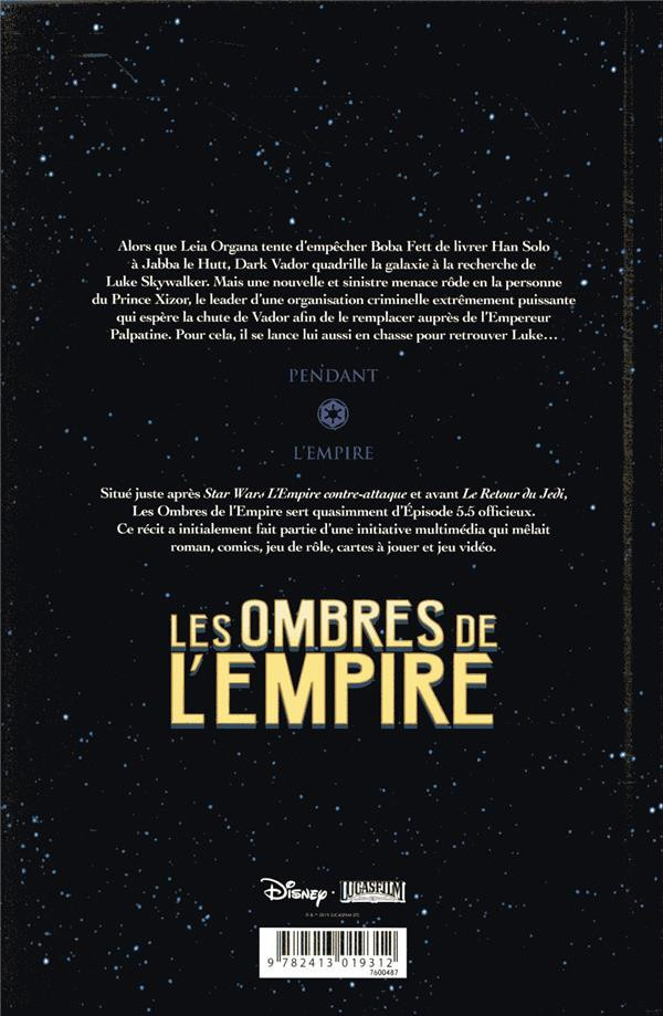 Verso de l'album Star Wars - Les ombres de l'Empire Intégrale