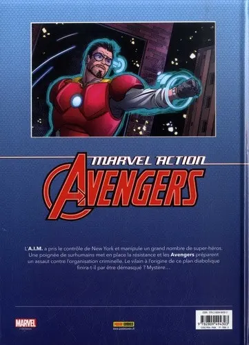 Verso de l'album Marvel Action : Avengers 4 Cauchemar Vivant