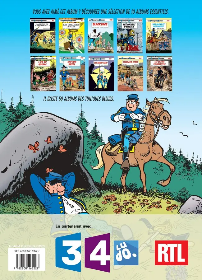 Verso de l'album Les Tuniques Bleues Tome 34 Vertes années