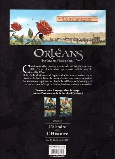 Verso de l'album Orléans 1 Des Carnutes à Jeanne d'Arc - De 53 av. J.-C. à 1429