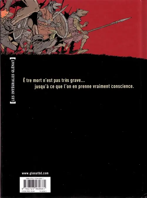 Verso de l'album Chats