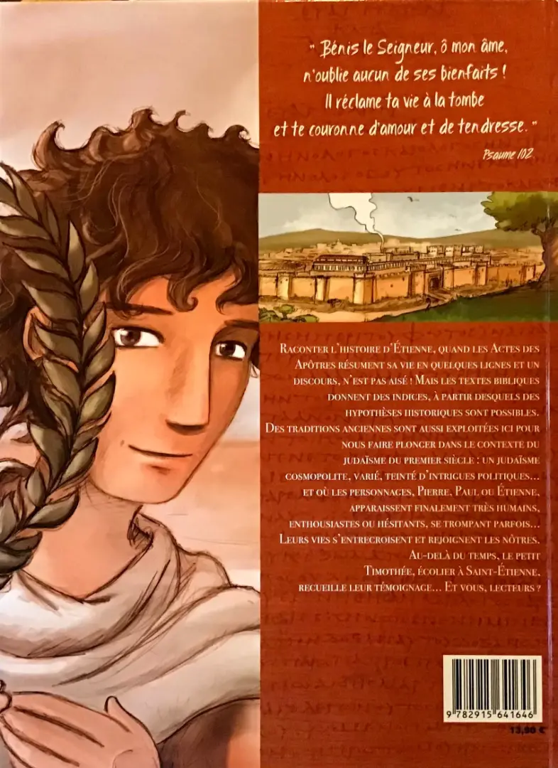 Verso de l'album La couronne d'Etienne