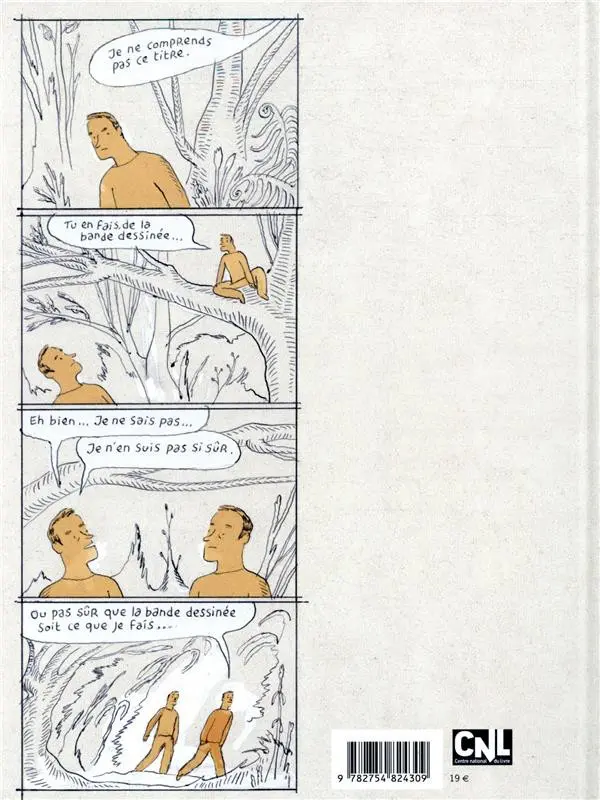 Verso de l'album J'aurais voulu faire de la bande dessinée