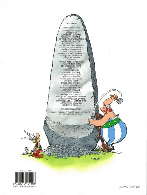 Verso de l'album Astérix Tome 8 Astérix chez les bretons