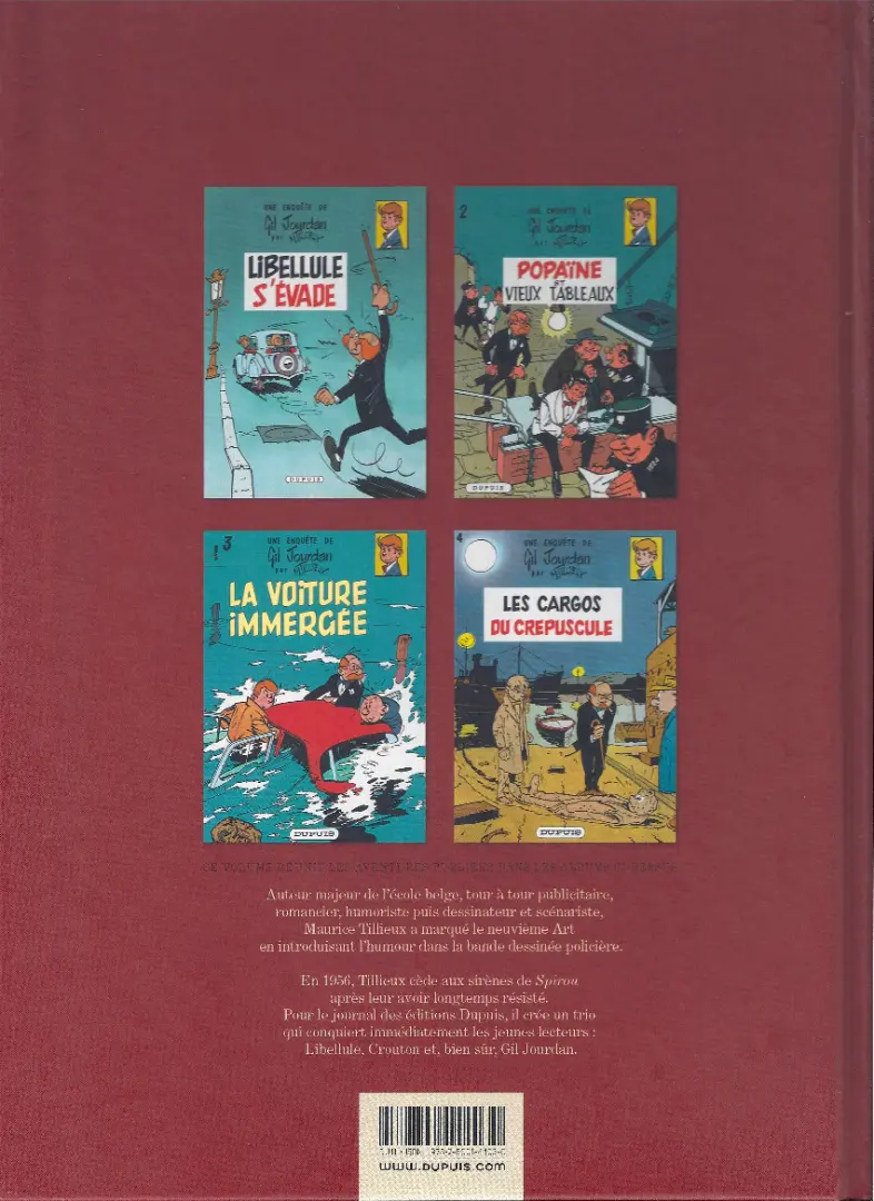 Verso de l'album Gil Jourdan Intégrale Tome 1 L'intégrale 1