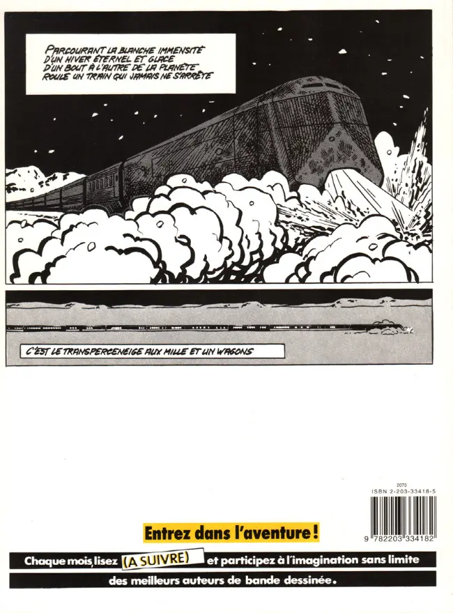 Verso de l'album Le Transperceneige Tome 1 Le Transperceneige