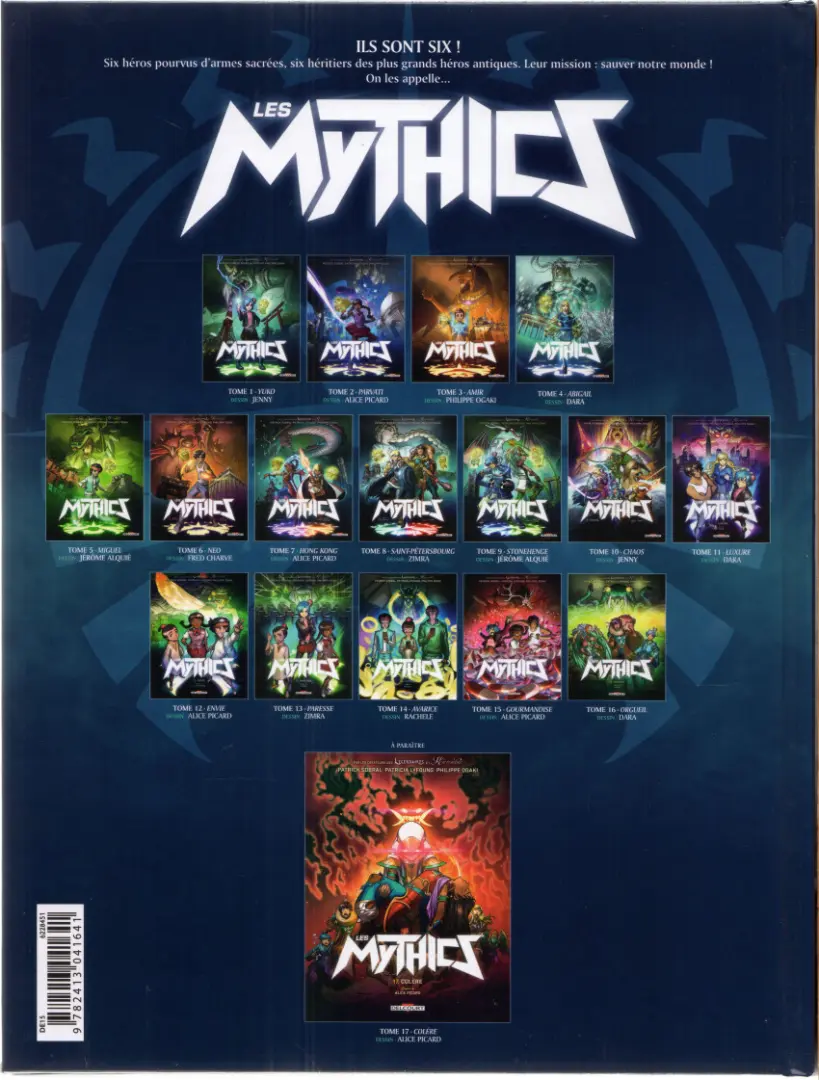 Verso de l'album Les Mythics Tome 16 Orgueil