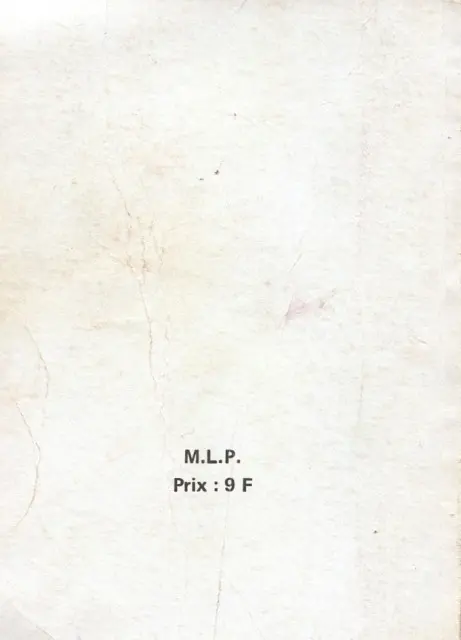 Verso de l'album Safari Album N° 41