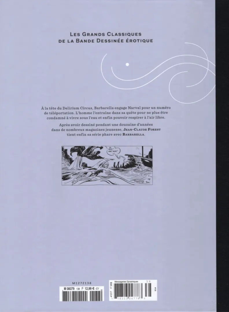 Verso de l'album Les Grands Classiques de la Bande Dessinée Érotique - La Collection Tome 138 Barbarella - tome 2