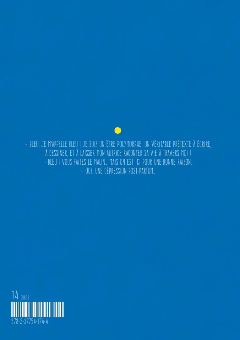 Verso de l'album Baby Bleu