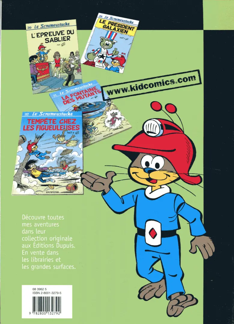 Verso de l'album Le Scrameustache Tome 4 Le totem de l'espace