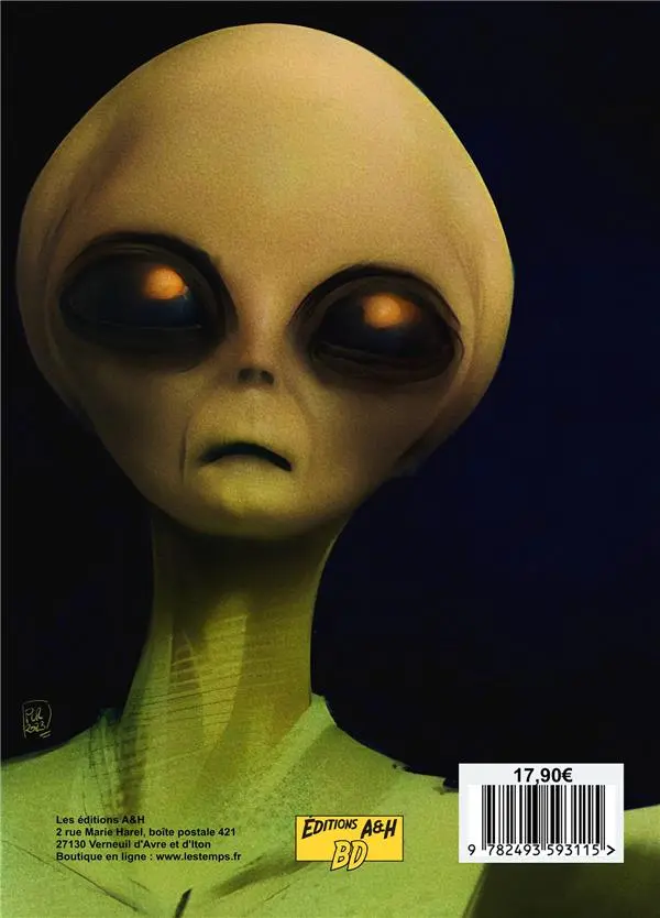 Verso de l'album OVNI Tome 2 Le crash de Roswell - L'histoire inédite