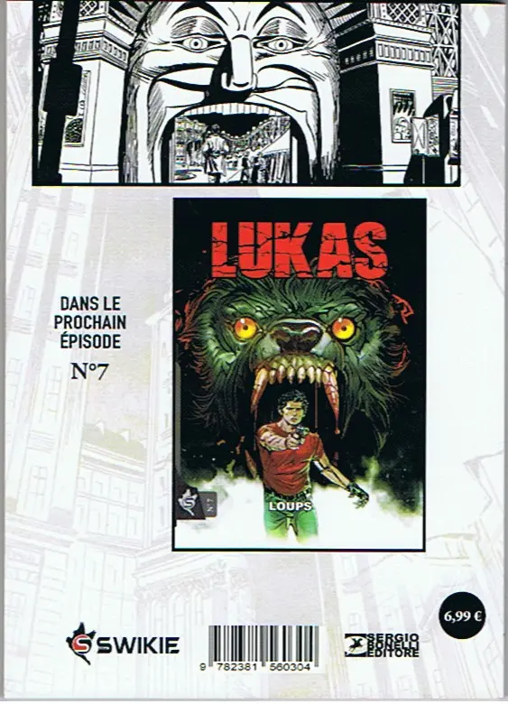 Verso de l'album Lukas / Lukas Reborn N° 6 Flashback