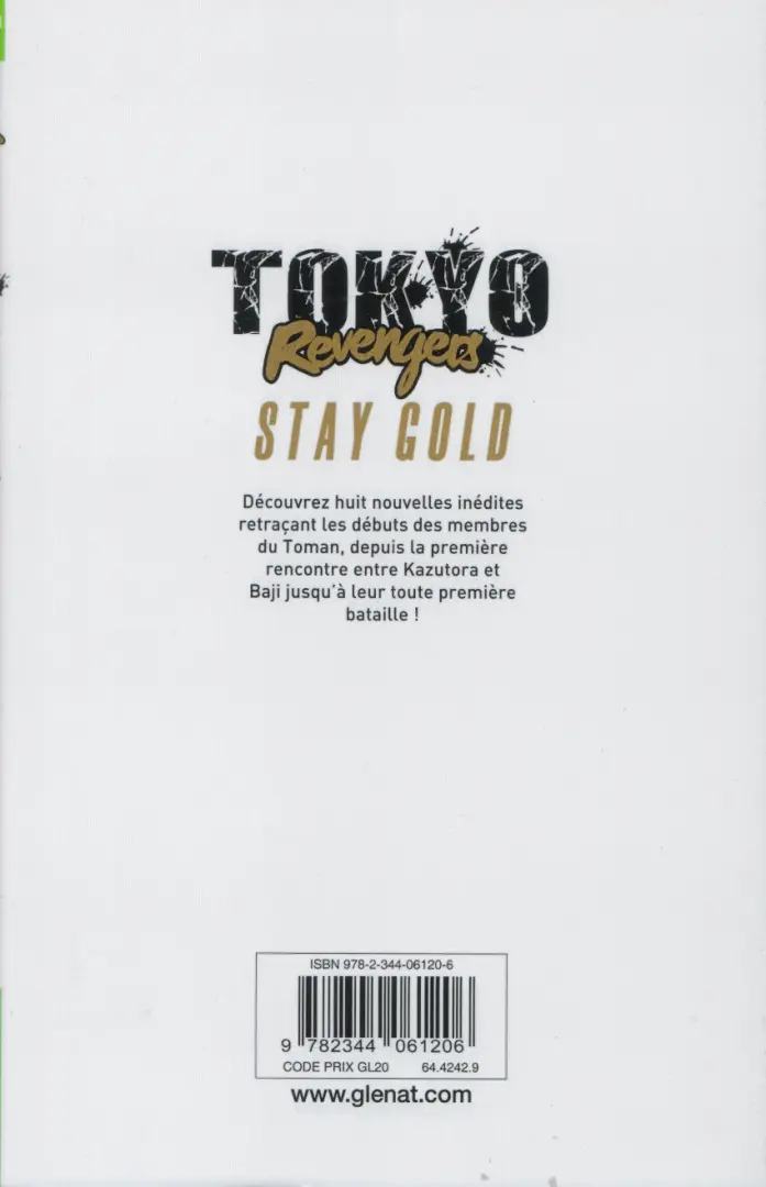 Verso de l'album Tokyo Revengers - Side Stories 2 Stay Gold
