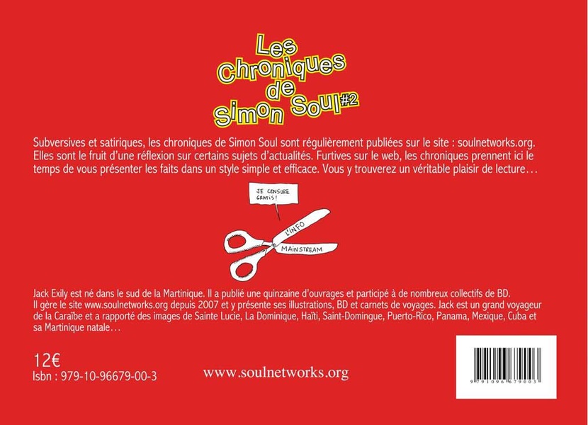 Verso de l'album Simon Soul Les chroniques de Simon Soul 2