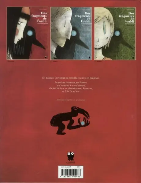 Verso de l'album Des fragments de l'oubli Tome 1 Faustine